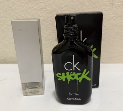 CK One Shock by Calvin Klein for Him 3.3 oz 100mL Spray EDT & Contradiction 50mL
