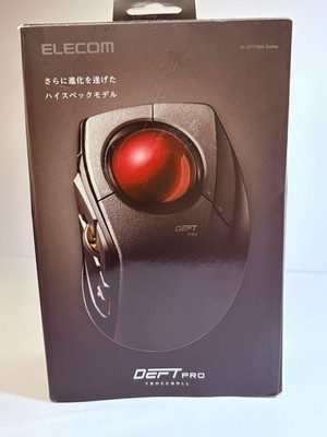 ELECOM DEFT PRO 1500 DPI Wireless Trackball Mouse - Black (M-DPT1MRXBK)