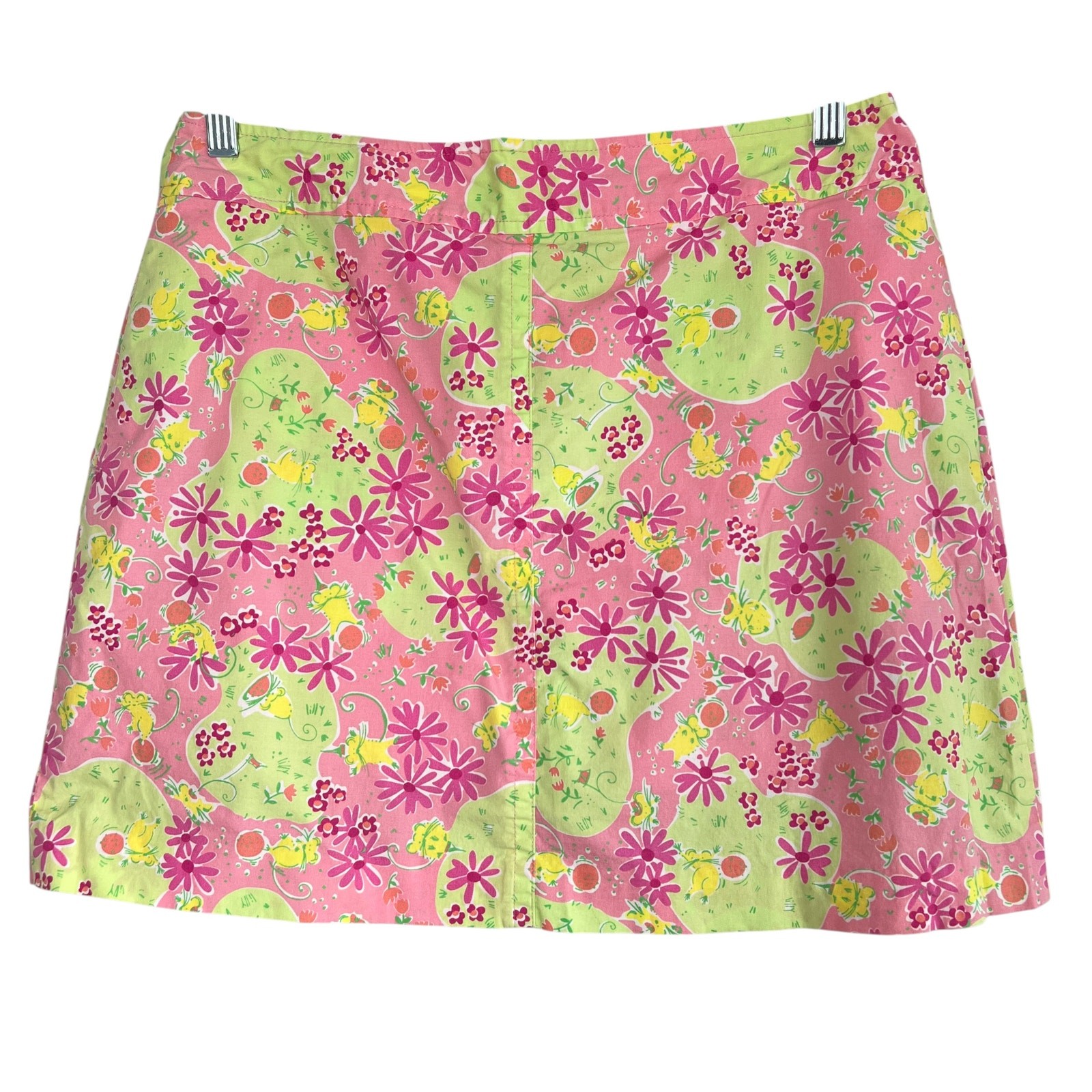 Vintage Lilly Pulitzer Womens Skort Mice Berry Flower Print Size 10 Preppy Retro