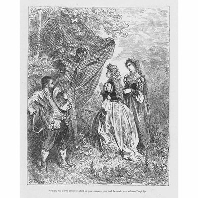 DON QUIXOTE Now Sir, Gustave Dore - Antique Print c1880