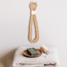 Hanging Towel Rack Toilet Paper Holder Farmhouse Bathroom Hanger