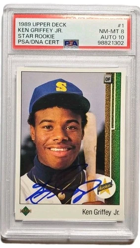 1989 KEN GRIFFEY JR. UD Star RC PSA 8 Auto 10 NM-MT PSA/DNA CERT HOF Legend