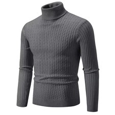Men's Turtleneck Soft Sweater 2025 Warm Knitted Autumn/winter Pullover Jumper