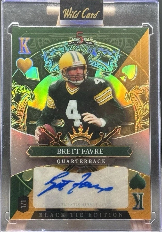 Brett Favre Football Autographed Sports Trading Cards