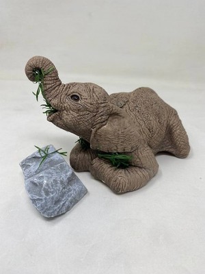 Elephant ''Plenty'' #3129 by Martha Carey  The Herd, White Box Open Box