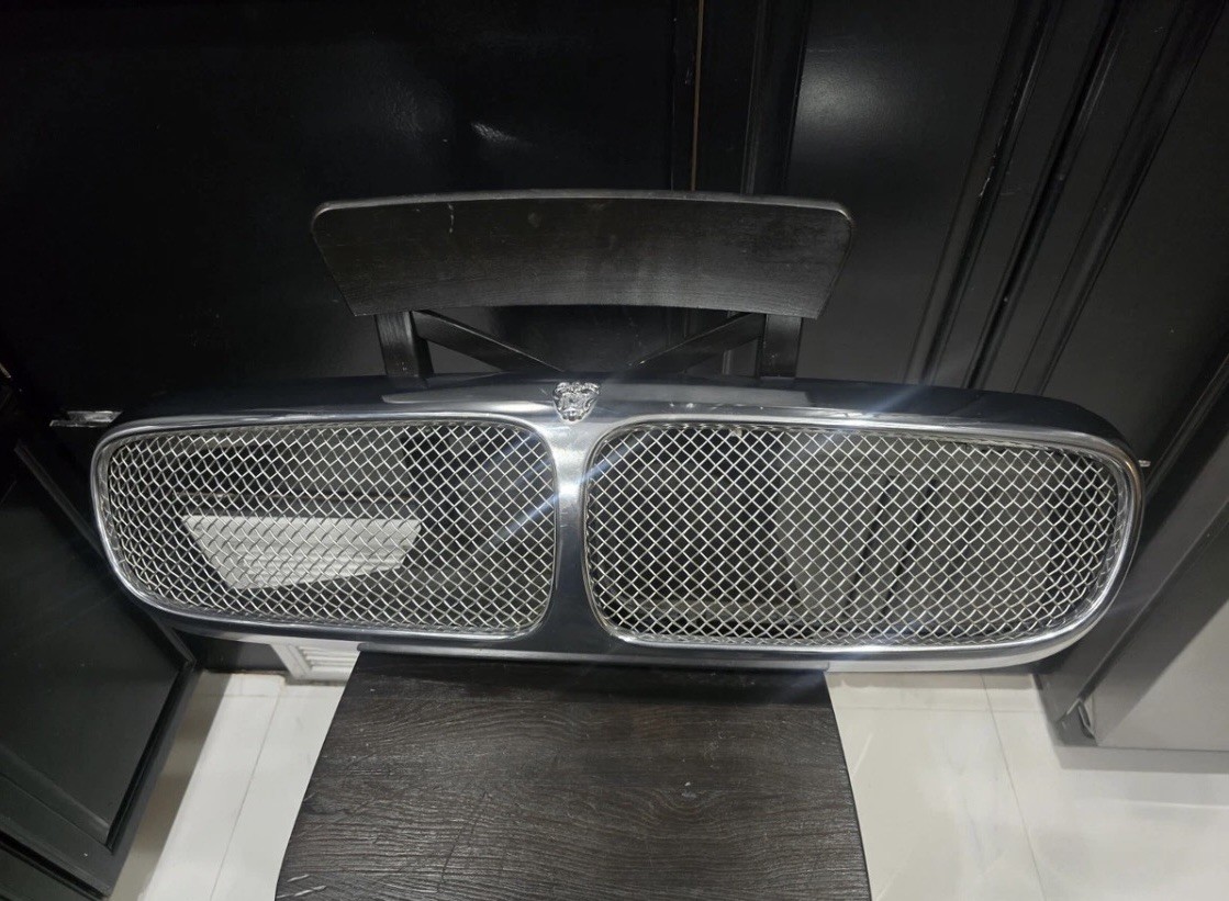 OEM 05 06 07 Jaguar XJR XJ8 XJ12 Vanden Plas Front Chrome Mesh Grill Grille  
