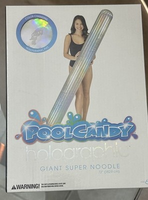 Holographic Pool Candy Giant Super Pool Beach Noodle Water Float New Inflatable