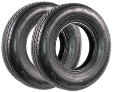 2-Pk ST185/80R13 DEEP TREAD Steel Belted Radial Trailer Tire Load D 1710 Lbs.