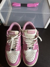 AMIRI White & Pink Skel Low-top Sneakers In W...