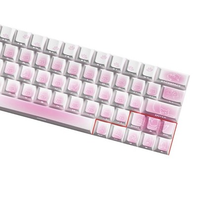 PBT Cartoon Theme Keycaps 74/46PCS for Mechanical Keyboards Keycap Replacement