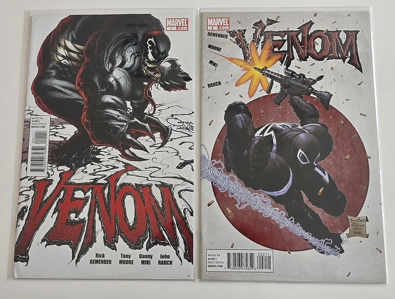 Venom #1 & #2 (2011) – Rick Remender, Tony Moore – Marvel Comics Lot 1st print