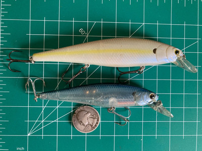LOT 2 LUCKY CRAFT POINTER SP MINNOWS CRANKBAITS SUSPENDED LURE JERKBAITS JAPAN A