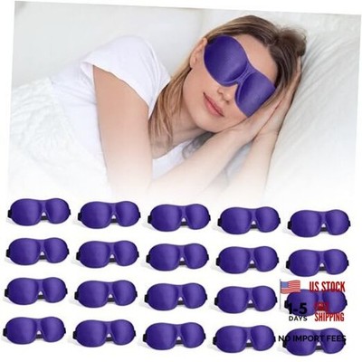 Pack Sleep Mask Blackout 3D Eye Mask for Ultralight Sleeping 20 Dark Purple