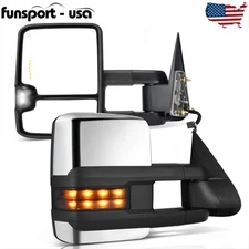 Power Heated Tow Mirrors for 1999- 2002 Chevy Silverado Sierra 1500 2500 Signal