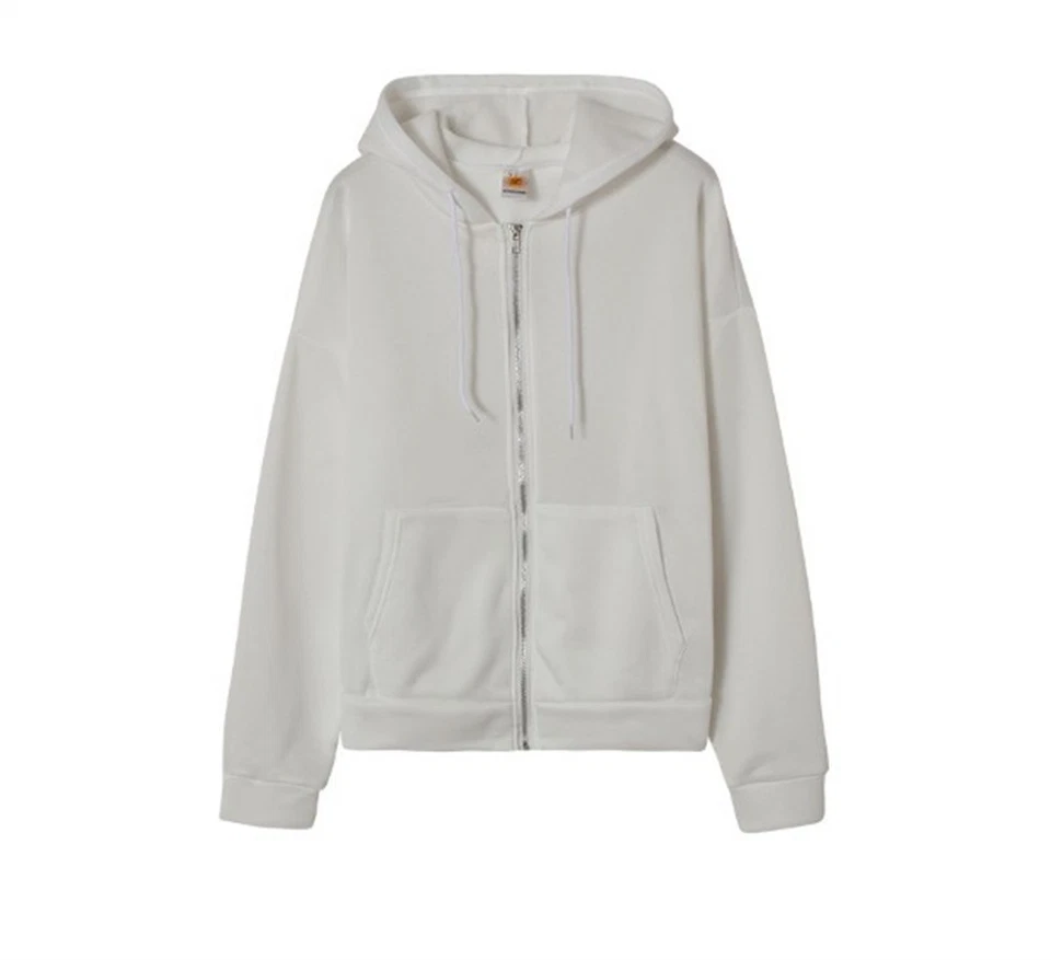 Damen Zipper Kapuzenpullover Sweatjacke Pullover Hoodie Sweatshirt Jacke Coat - Bild 3 von 4