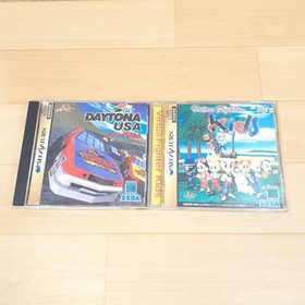 Sega Saturn Console Japan Gray with 5 Games Virtua Fighter 2 DAYTONA USA