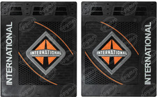 Set Of 2 International 24 X 30 X 14 Thick Rubber Black Semi Truck Mud Flaps Set Of 2 International 24 X 30 X 14 Thick Rubber Black Semi Truck Mud Flaps