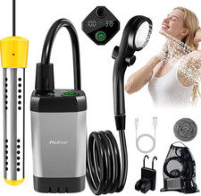 Portable Shower with Heater,Portable Shower for Camping with 2000W Auto-Off Heat
