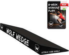 Wolf Strength Squat Wedge Block   Heel Elevated Slant Board for Squats, One-Piec