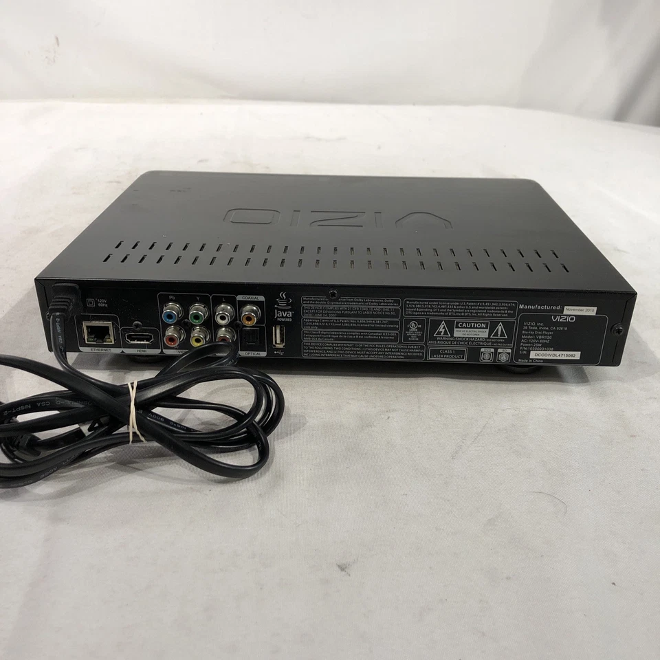 Vizio VBR 120 Blu-Ray DVD Player Streaming, No Remote- Tested. - Image 4 of 4