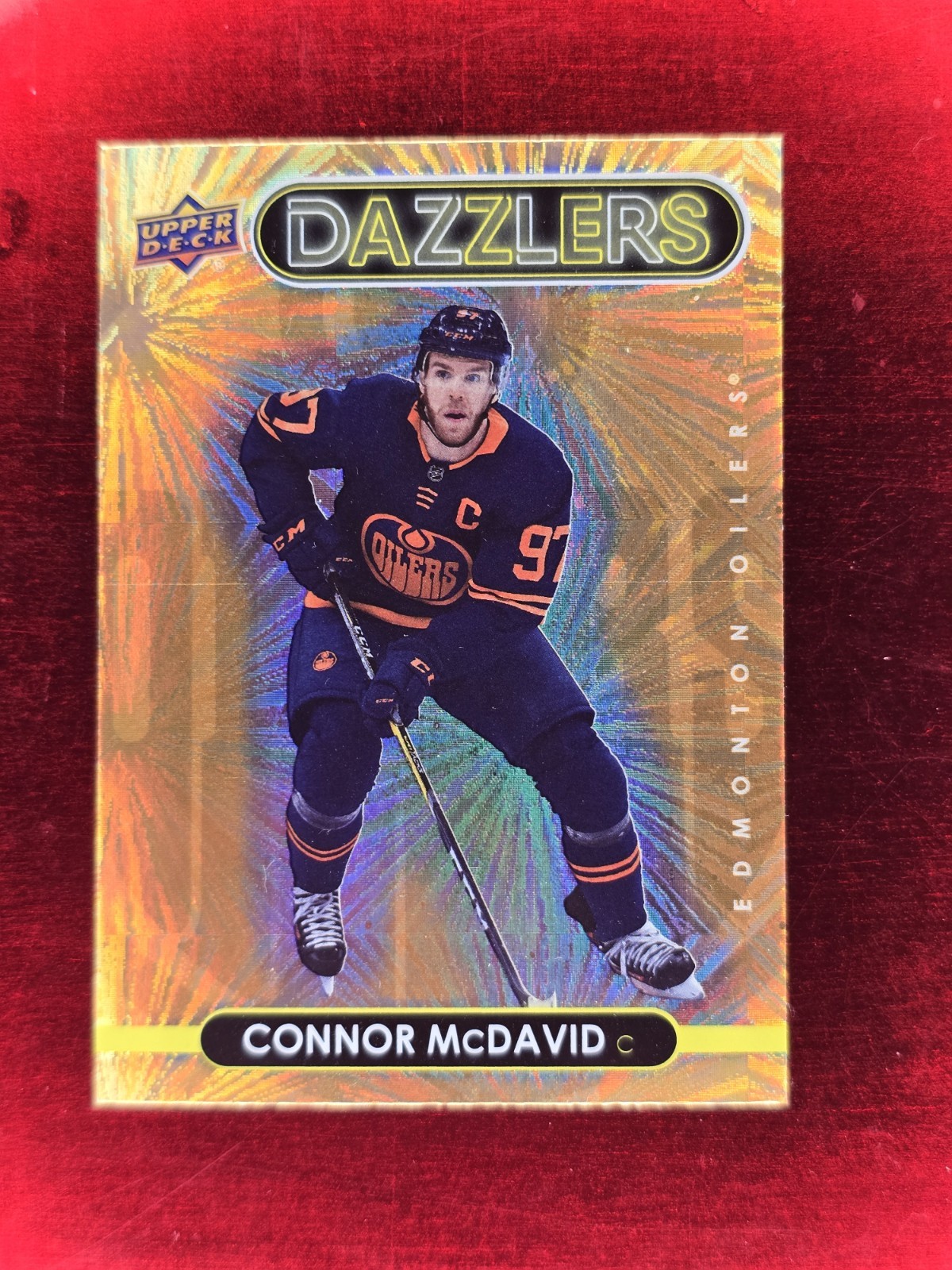 2021-22 Upper Deck Series 1 - Dazzlers Connor McDavid #DZ-19 Orange