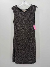 Pre-Owned Loft Gray Size Medium Knee Length Sleeveless Dress