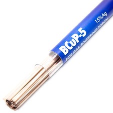 20 Sticks Brazing Rods Bcup-5 15 Silver Solder Phos Copper Brazing Alloys Fl...