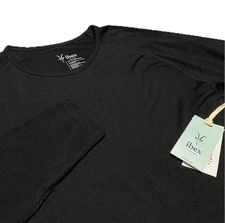 Ibex Woolies Next to Skin Long Sleeve Crew Neck Base Layer Slim Fit Mens Size XL