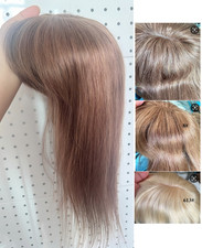4.5"x5"Base Thick Bang 100 Remy Human Hair Topper Clip in 14", Multi-Colors