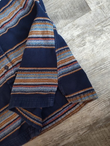 Patagonia Fjord Flannel Shirt Gaucho Stripe Navy Long Sleeve Women’s Size 6 - Picture 13 of 17