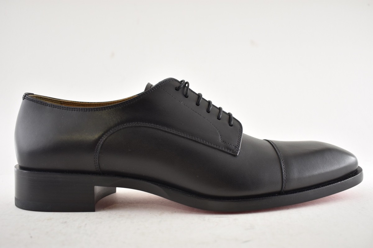 Christian Louboutin Cortomale Flat Black Leather Dress  display picture 2