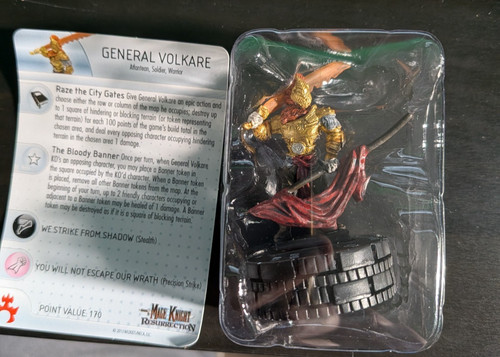 Heroclix Mage Knight Resurrection - General Volkare #021 w/Card - Not Played!