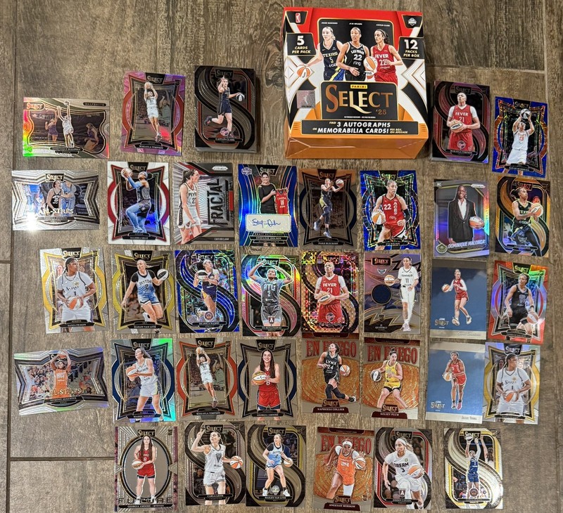 2025 WNBA 65 Card Lot Select💎AUTO📈PAIGE BUECKERS ROOKIE🔥2 PRIZM Caitlin💎/49