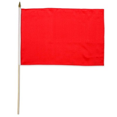 Flags Importer Quality Standard Flags One Dozen Red Stick Flag 12 By 18 Stibred