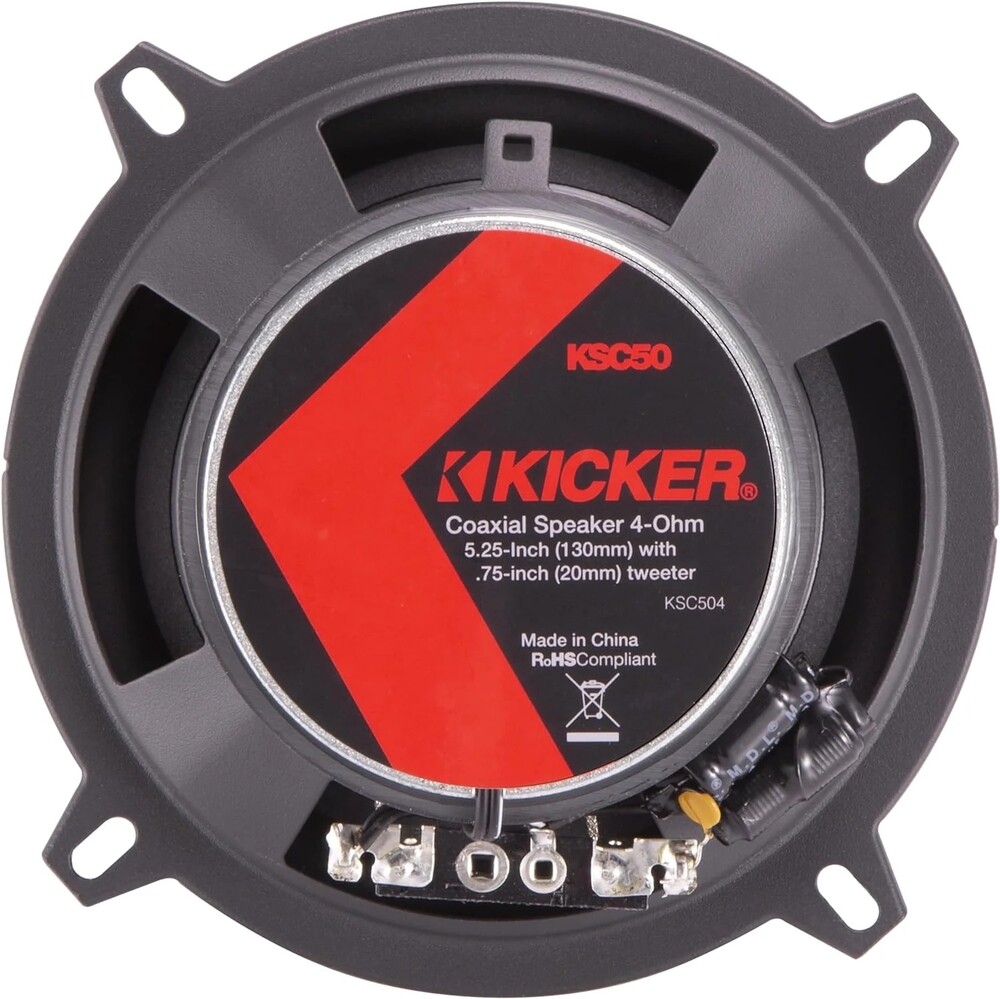 Kicker 51KSC504 5.25" KS-Series 2-way 4-ohm Coaxial Car Speakers