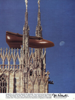 1984 Fratelli Rossetti Shoes: French Vintage Print Ad