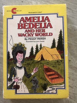 RARE, AMELIA BEDELIA AND HER WACKY WORLD: 4 BOOK BOX SET By Peggy Parish