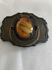 Gemstone Horseshoe Cowgirl Cowboy Western Vaquero Belt Buckle 3 x2