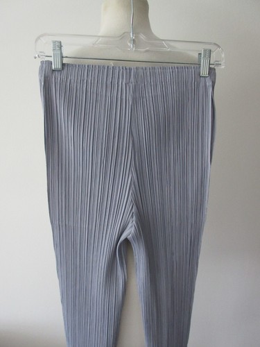NWT PLEATS PLEASE ISSEY MIYAKE light lavender elastic waist pleated pants 4 - Picture 6 of 9