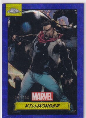 Topps Marvel Chrome 2024 No. 16 Killmonger Blue Wave Refractor 97/150