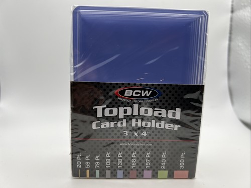Toploaders de tarjetas gruesas BCW 3X4 1 paquete de 10 para tarjetas de hasta 108 puntos - Imagen 3 de 5