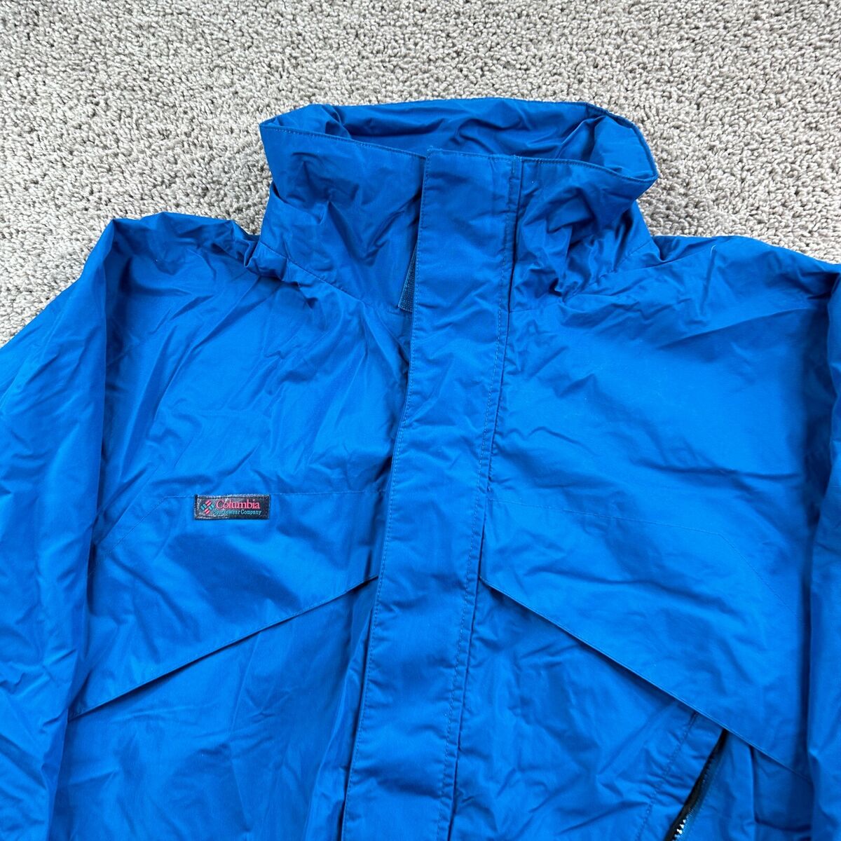 VINTAGE Columbia Jacket Mens L Blue Whirlibird Radial Sleeve VINTAGE Columbia Jacket Mens L Blue Whirlibird Radial Sleeve