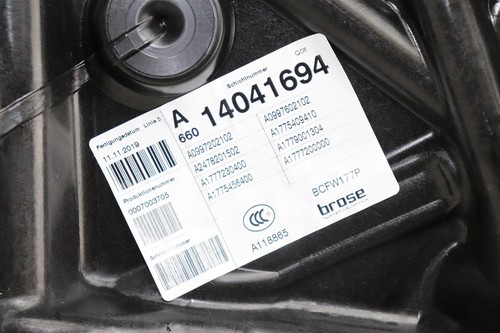 Mercedes Benz A35 AMG W177 2020 Power Window Regulator Panel Front LHS J218 - Picture 3 of 3