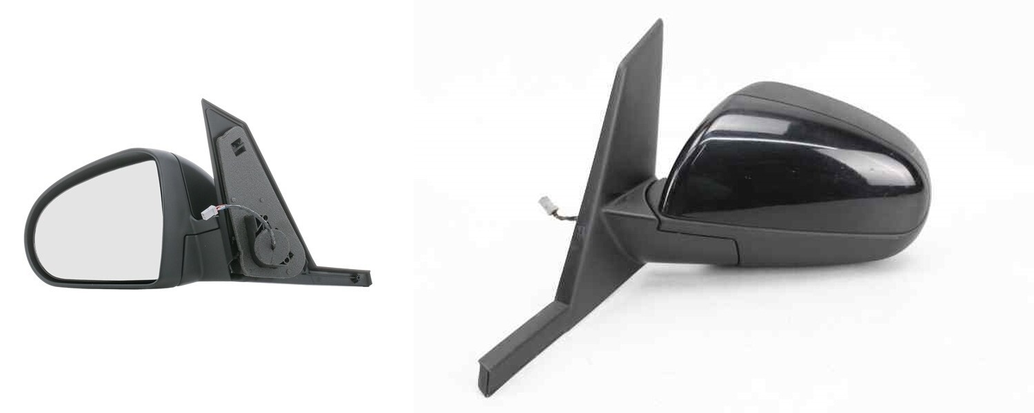 Left Exterior Mirror For Mitsubishi Colt (Z30) 05.2004- Black For Painting