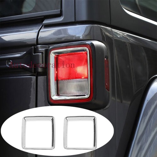 Chrome ABS Rear Roof Brake Light Cover Trim For Jeep Cherokee 2014-2018