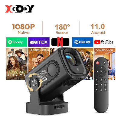2025 NEU Beamer Projektor 4K UHD WiFi Bluetooth Android TV Heimkino Mini Tragbar