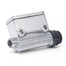 KiWAV rear master cylinder 5/8" bore chrome aluminum fits Harley bike ε