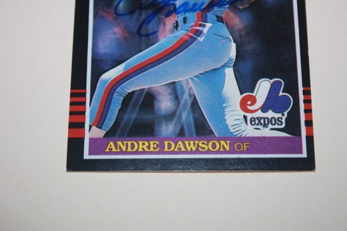 1985 Donruss Andre Dawson #421 - Montreal Expos / Chicago Cubs - Autographed! - Picture 4 of 5