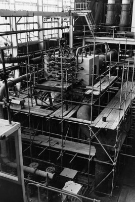 Bau des Kernkraftwerks Calder Hall Co Cumberland 1955 4x6 Foto