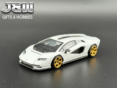 Pop Race Lamborghini Countach LPI 800-4 White 1/64 | eBay